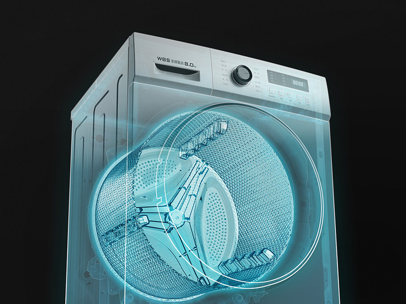 云米 W8S 8公斤变频滚筒洗衣机